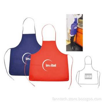 Non-woven Apron with Ties & Waist Custom Logo for Promotional Gift Use Giveaways Gadgets for Events